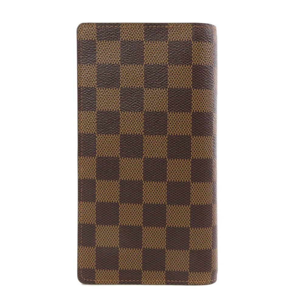 Louis Vuitton Monogram Portefeuille Brazza Long Canvas Wallet Brown